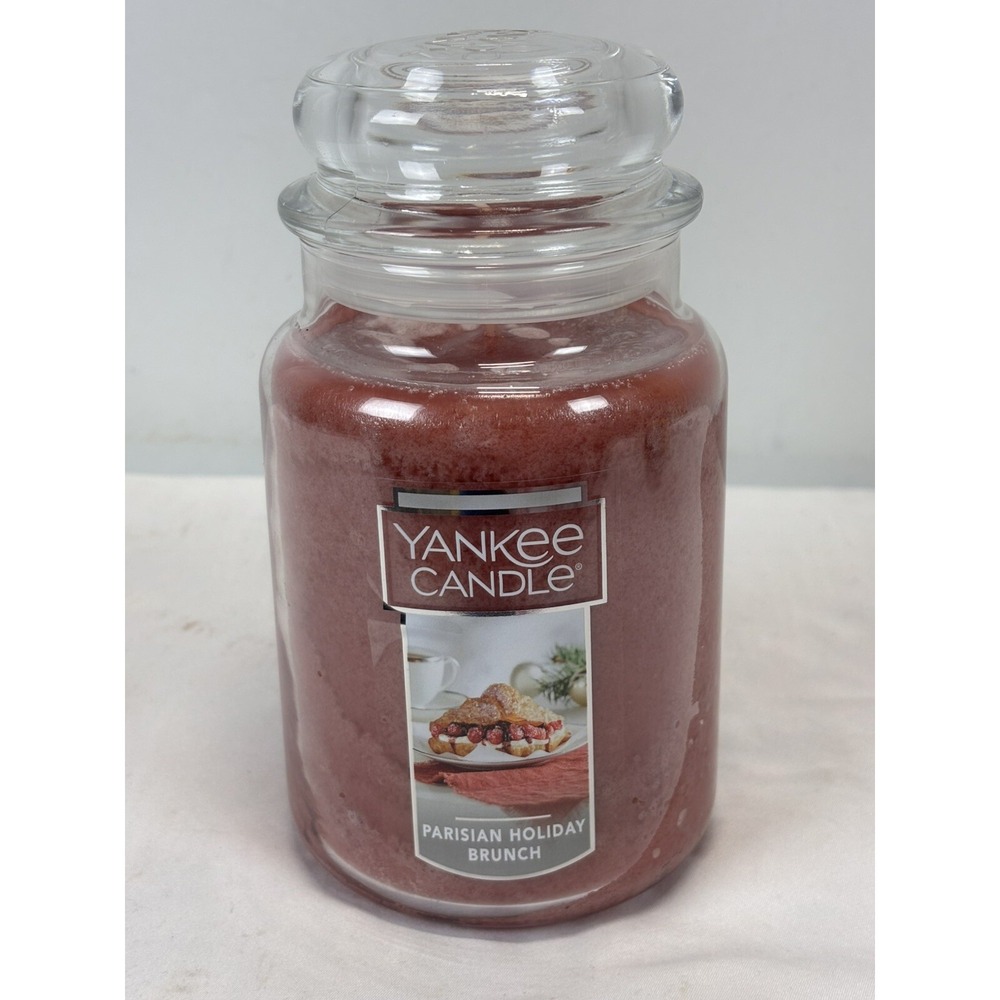 NEW! YANKEE CANDLE Parisian Holiday Brunch Large Jar Candle 22 Oz